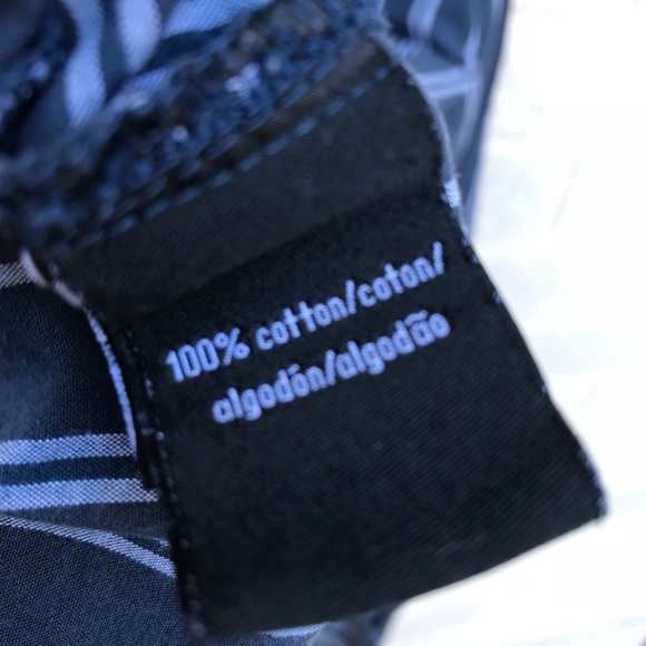 Calvin Klein Jeans Button Down Striped Blue Shirt - Picture 4 of 7